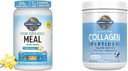 Life Vegan protein Tozu - Raw Organic Meal Change Shakes - Vanilla - Pea Protein & Grass Collagen Pea Toz - Kadın Erkek Saç Ciltleri Ortakları için Unflavored Collagen Toz