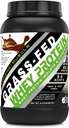 Amazing Muscle Grass-Fed Whey Protein Supplement | 25 G per Service | Cookies & Cream Flavor | 2 Lb (0.90 kg) | Non-GMO | Gluten-Free | Made in USA