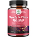 Myo-Inositol & D-Chiro Inositol Supplement for Women - Choline Supplement to Regulate Menstrual Cycle, Fertility & Hormonal Balance - Womens Hormone Balance Capsules with Myo & D-Chiro - 60 Count