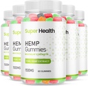 (5 Pack) Super Health Hemp Gummies - Resmi Formula - Super Health Gummies Ekstra Kuvvetler Şişede 25 mg Per Gummy ve 1500 mg ile Şişe, Assorted Flavors Gummies En Güçlü Yeni 2023 (300 Gummies)