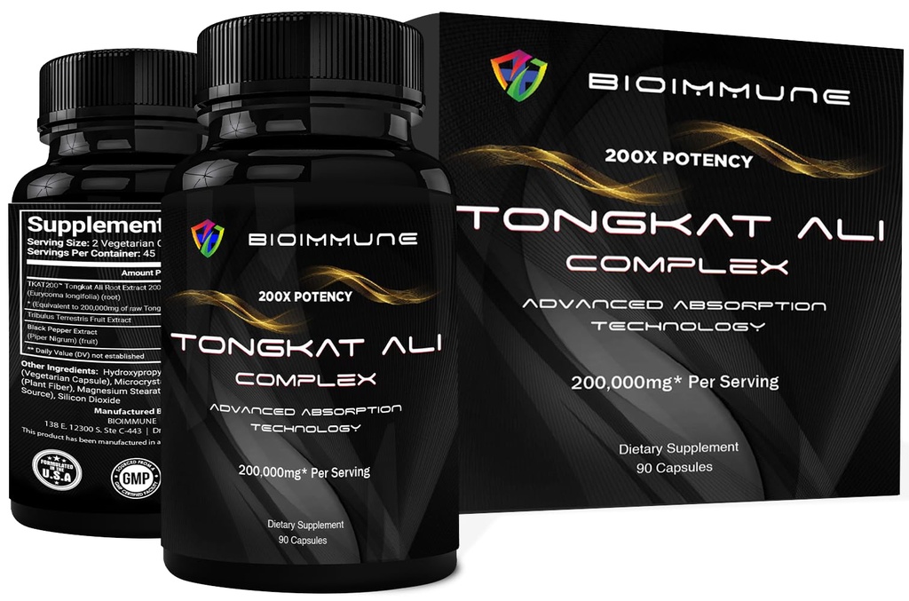 Longjack Tongkat Ali Extract Κάψουλες 200x Δύναμη 