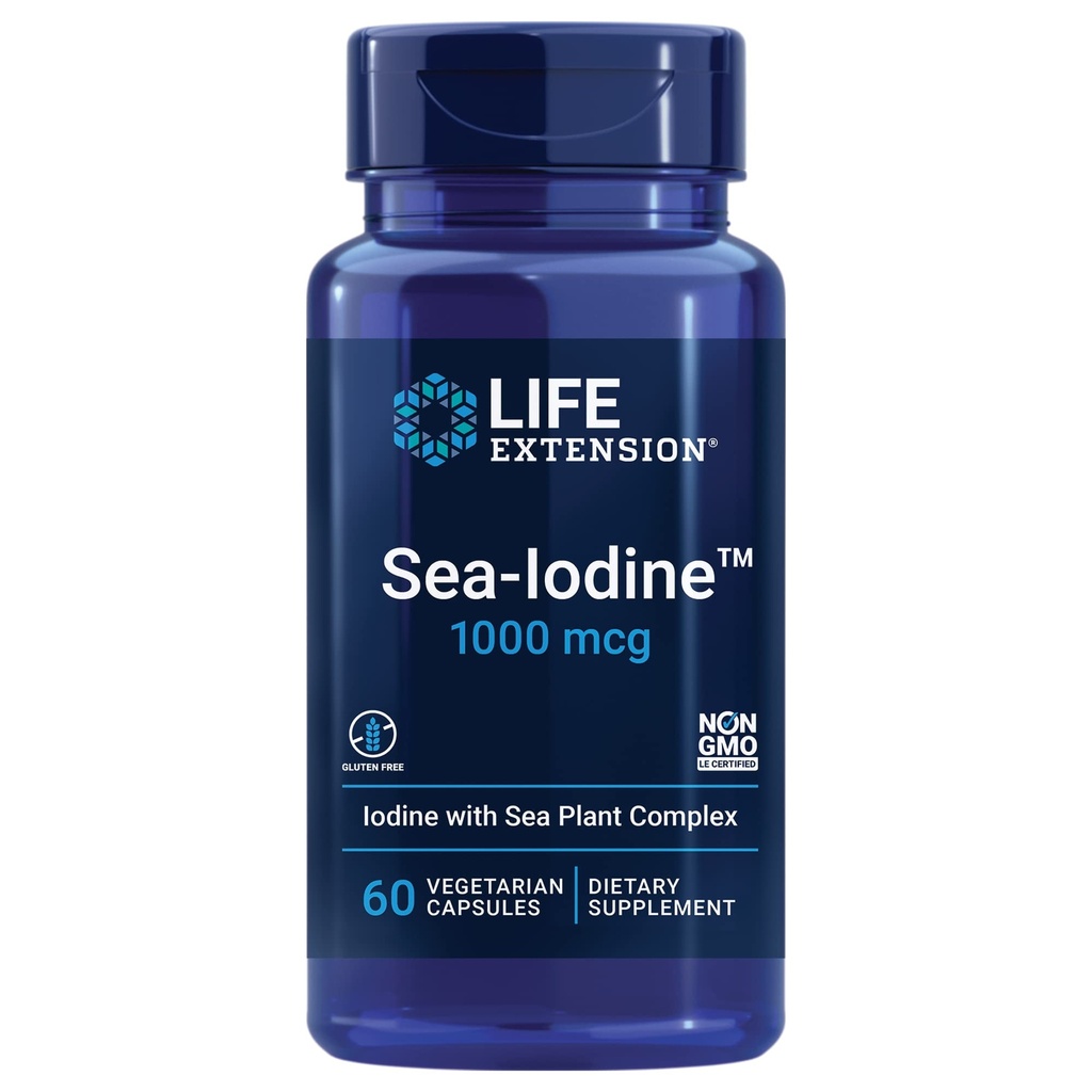 Επέκταση ζωής Taurine 1000mg και Sea-Iodine 60 Κάψουλες συμπλήρωμα Bundle
