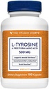 Η βιταμίνη Shoppe L-Τυροσίνη 500 MG (100 κάψουλες)
