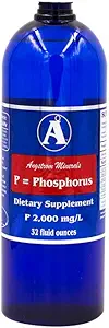 Phosphorus Supplement - Angstrom Minerals Sıvı Ionic Phosphorus 2000ppm - 32oz