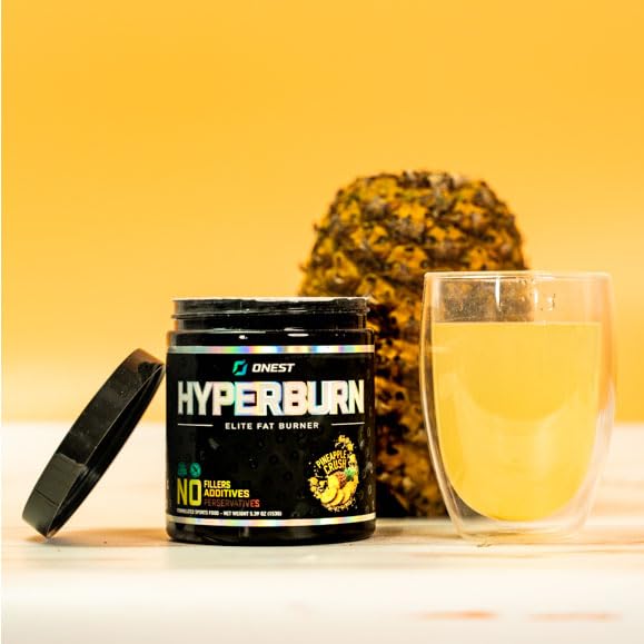 ONEST Hyperburn Fat Burner Powder – 153g (30 services) Enhanced Energy Boost & Performance support Supplement Μεταβολισμός Booster & Sports Nutrition Powder για άνδρες και γυναίκες