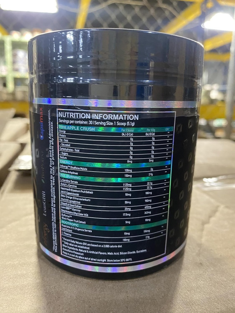 ONEST Hyperburn Fat Burner Toz - 153g (30 Hizmet) Geliştirilen Enerji Boost & Performans Desteği Tamam Metabolism ATM & Spor Beslenme Tozu Erkekler ve Kadınlar için Spor Beslenme Tozu