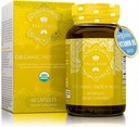 Kutsal Basil Capsules - USDA Organik Vitamin B6 Capsules | Yüksek Kuvvetli Vitamin B6 ve% 2.5 Ursolic Asit | Tulsi Holy Basil Leaf Capsules | Kutsal Basil 15:1 | Herbal Supplement | 60 Vegan Pills