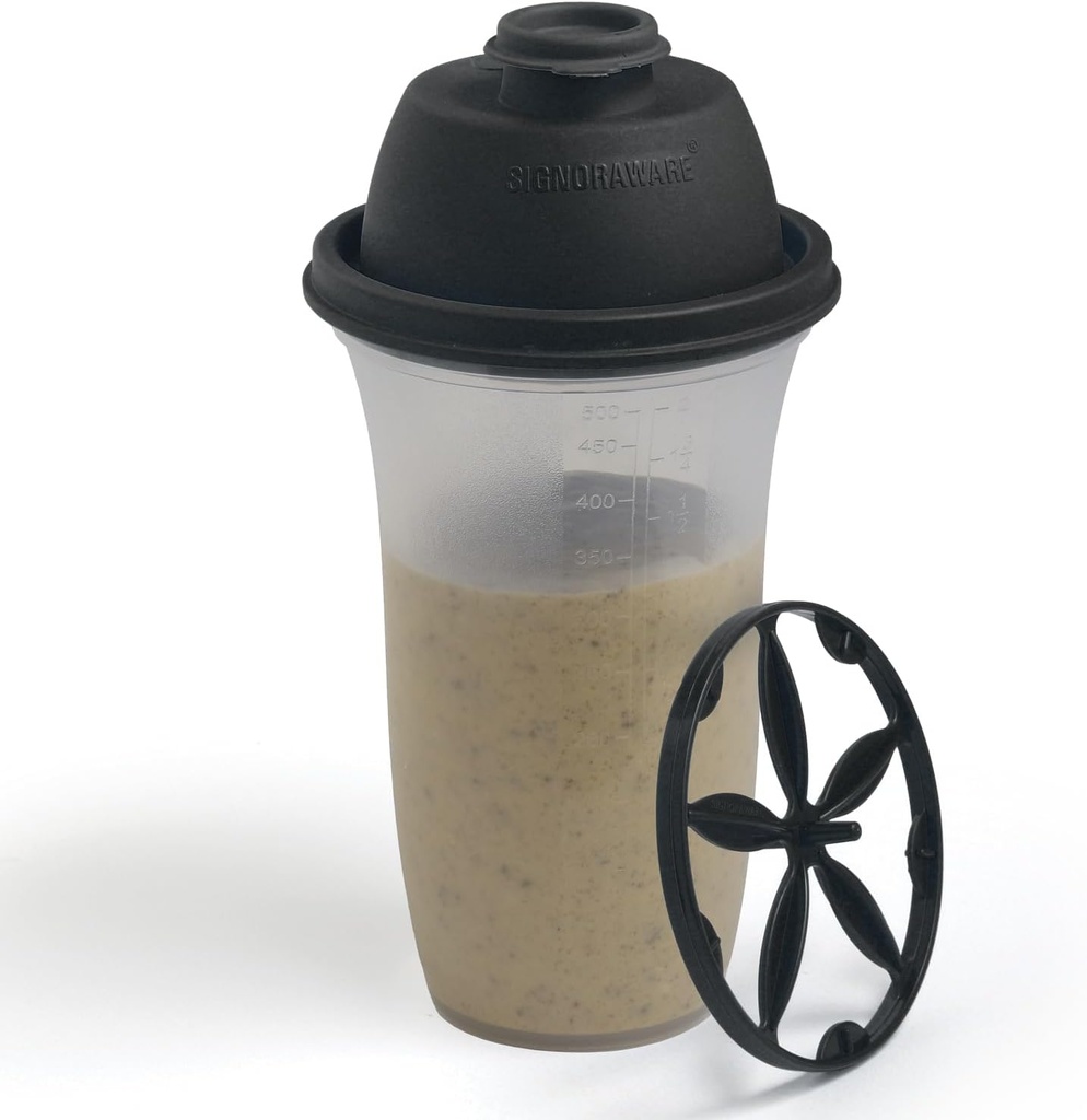 SORA WARE Shaker Şişeler | 17-Ounce Plastik Protein Shake Şişe for Mealchange Shakes & Smoothies, Beverages, Mix Salad Dressing & Sauces, Margarita, & More