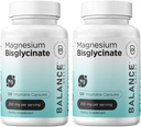 Magnezyum Bisglycinate 200 mg - Yüksek Abhidrasyon Chelated Supplement - Stomach, Gluten-Free, Supports Sleep, Muscle Cramps & Pozitif Mood - 120 Capsules (Pack of 2)