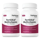 Fairhaven Health FertilAid for Women | Prenatal Vitamin Ferttitude Supplements for Women | Conception for Her with Vitex and Folate | Support Cycle Regularity and Ovulation* | 180 Capsules