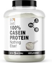 It's Just! - 100% Casein Protein Powder, Made in USA, No Added Flavors or Sweeteners (Unflavored, 5 Pound (Pack of 1))