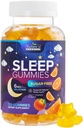 Sleep Gummies Supplement 6 mg - Sugar Free Melatonin Gummy for Yetişkinler, Natural Zero Sugar Uyku Gummy for Yetişkinler, Çocuklar, Orange Flavored, Vegan, Ekstra Güçlü Uyku Vitamini Desteği - 120 Gummies