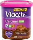 Viactiv Max Formuladis +Vitamin D3 Bone Health Milk Chocolate, 100 Soft Chews - 6 Pack