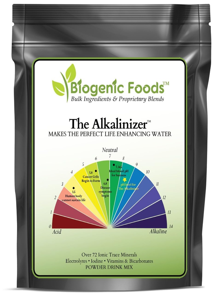 alkalinizer - Vücut asit pH Dengesi - Elektrooksize, Ionize & Re-Mineralize 60+ Gallons of Water