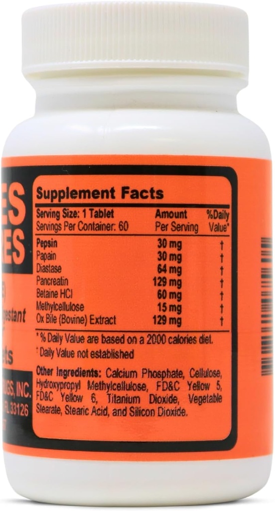 (OX Bile) Enzymatic Digestan 60 Tablet ile.