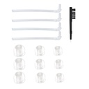 Universal BTE İşitme Aid Eartips Domes Set - 9 Single-Layer Ear Plugs, 4 Resound Tubes ve 1 Temizlik Fırça