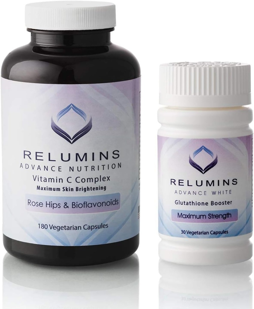 Gelişmiş Vitamin C MAX Kompleksi ve Glutathione ATM Nutrient Support Capsules Set - Ultimate Branson Set