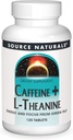 Source Naturals Caffeine + L-Theanine, Energy and Focus Support from Green Tea* - 120 Tablet