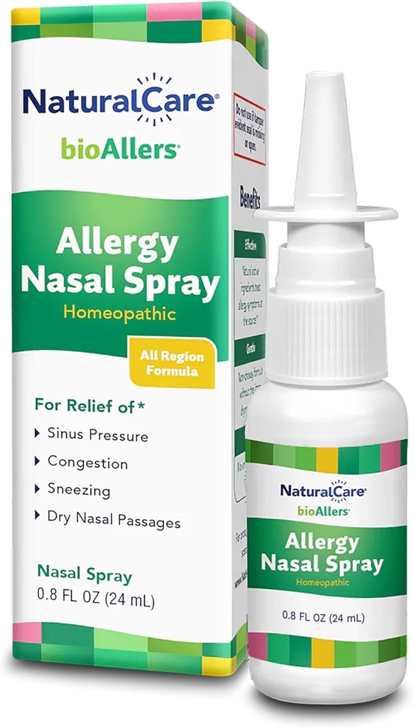 DoğalCare Homeopathic Alerji Nasal Mix by bioAllers, 1 Fl Oz | Relieve Sinus Baskısına Yardımcı Olabilir, Congestion, Sneezing, Runny Nose & Itchy, Watery Eyes