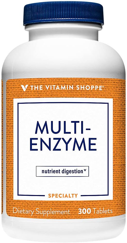 Το πολυένζυμο Vitamin Shoppe - Βοηθά στην υποστήριξη της Πέψης & Απορρόφησης Πρωτεΐνης, Καρβών & Λιπών (300 δισκία)
