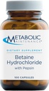 Μεταβολική Συντήρηση Betaine HCL + Pepsin Digestive Enzyme - Πρωτεΐνη Πρωτεΐνη + Πρωτεΐνη συμπλήρωμα υποστήριξης υγείας (100 κάψουλες)
