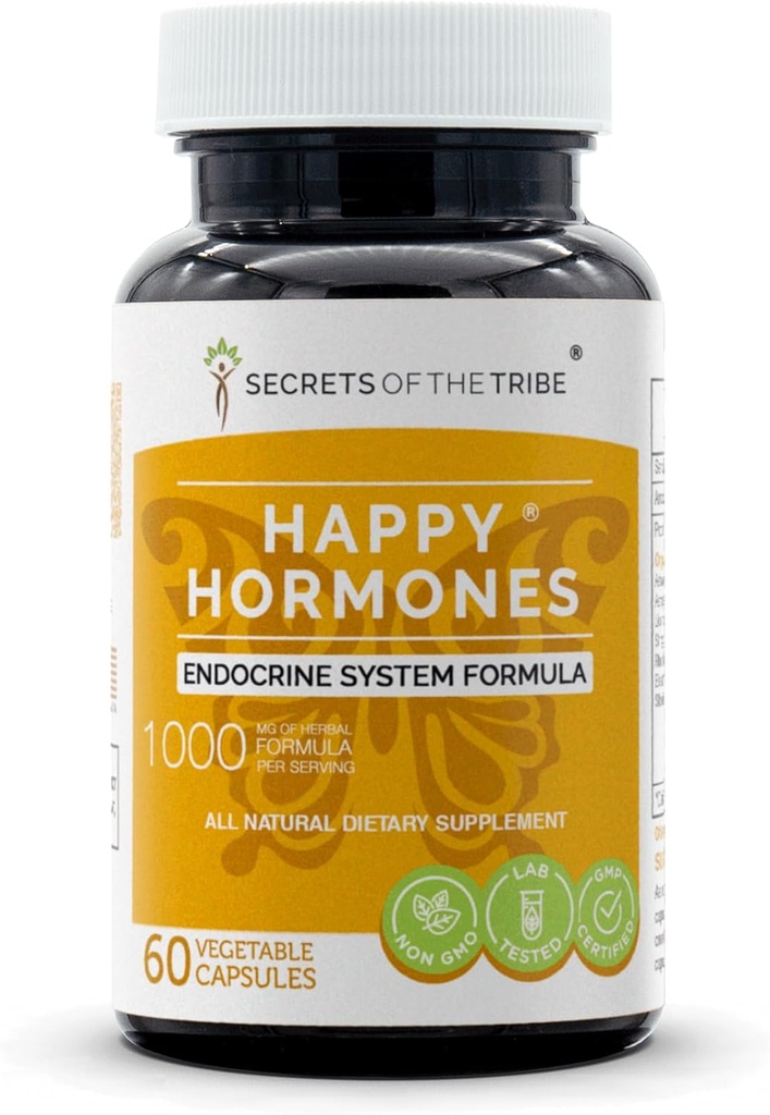 Kabilenin Sırları - Mutlu Hormonlar, Endocrine System Formula, Herbal Supplement Blend (60 Capsules)