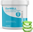EarWELL Tarafından VetWELL Dog Ear Wipes - Enfeksiyonlar ve Kontrollü Kulak Odor Için Wipes - 100 Kont