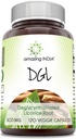 Amazing India DGL 500 mg 120 κάψουλες Veggie συμπλήρωμα 