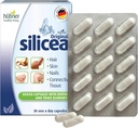 Hübner Original Silicea Gel One a Day Capsules for Hair, Skin, Nails, and Connective Tissue, Pure Colloidal Silica Gel Formula, No Additives or Preservatives, 30 Servings
