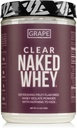 NAKED beslenme Clear Çıplak Whey Isolate Protein Toz, Grape Flavor, Iso Protein Toz, No Gmos Or Yapay Tatlıcılar, Gluten-Free, Soy-Free - 28 Servisler