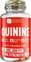 Quinine Tabletleri - Cinchona Bark ile Quinine Capsules - Immune Desteği için Pills - Quinine Supplement - ABD'de Made - Ekstra Güçlü Quinine Capsules - Herbalnine Pills
