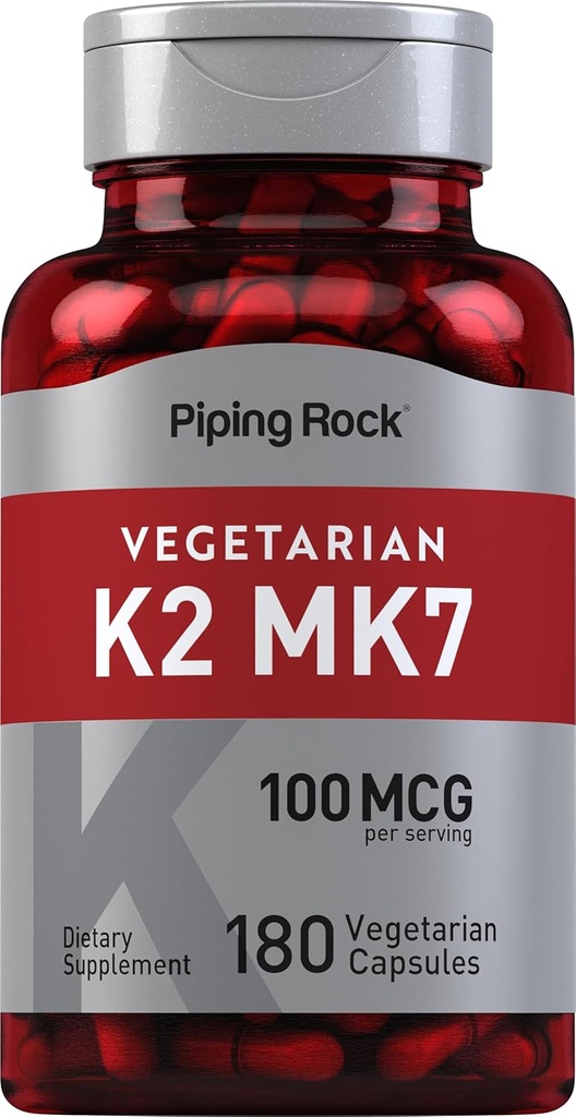 Piping Rock K2 MK7 συμπλήρωμα βιταμίνης 