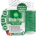 Erkekler ve kadınlar için tüm yiyecekler Günlük Superfood Vitaminleri Tamamlıyor Plus Mineraller Digestive Enzymes, Probiyotikler ve Omegas. Bitki bazlı Multi Vitamin, Non GMO (2)