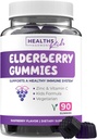 Sambucus Elder Gummies for Kids - Çocuklar Immune Support Gummies with Black Elderberry Vitamin C and çinko for Daily and Mevsim Wellness - Vegan Non-GMO & Lab TY (3 Ay Supply)