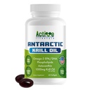 Aktif Yaşam Tarzı Antarktika Krill Oil Supplement, High Abxia EPA, DHA, Astaxanthin & Phospholipid, Red Krill, GMO Free, Gluten Free, Soy Free, Dairy Free, Lab Tested, USA