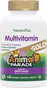 Natures Plus Animal Parade Gold Children's Multivitamin, Grape Flavor - 120 Chewable Animal Şekild Tabletler - Vegan, Gluten Free - 60 Hizmetler