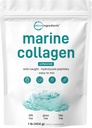 Mikro Malzemeler Marine Collagen Peptides Toz, 1 lb | Tip I Marine Collagen + Doğal Protein | Vahşi Balık Kaynağı | Unflavored | Destekler Saç, Skin & Ortak Sağlık | Pescatarian, Non-GMO