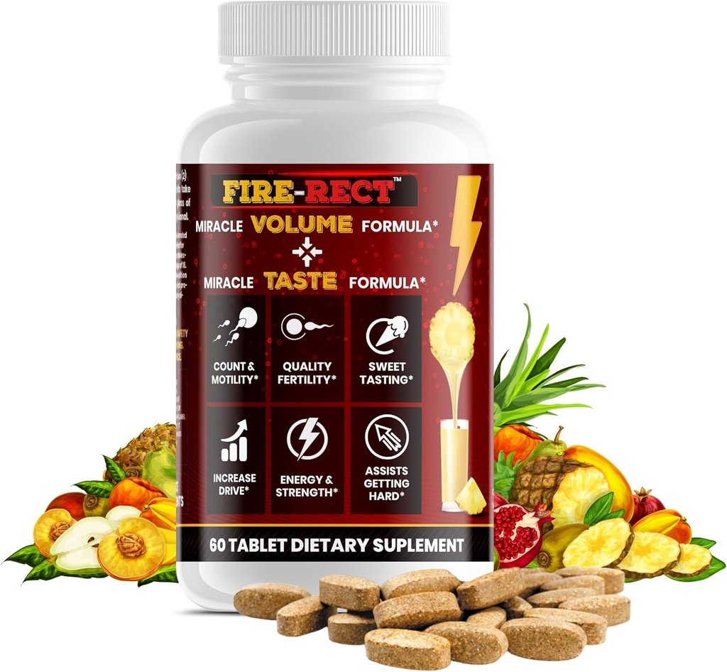 Semen Volume/Taste Booster Supplement - Ανδρικό Semen Health & Fertility - Ροή φορτίου Volumizer + Inches - Γιατρός που διαμορφώνεται για να αυξήσει τον όγκο - 60 δισκία