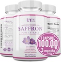 Saffron Extract Supplement 100 mg - Güçlü Mood Support Saffron Supplements for Support Eye & Heart Health - Antioksi & Moodfun