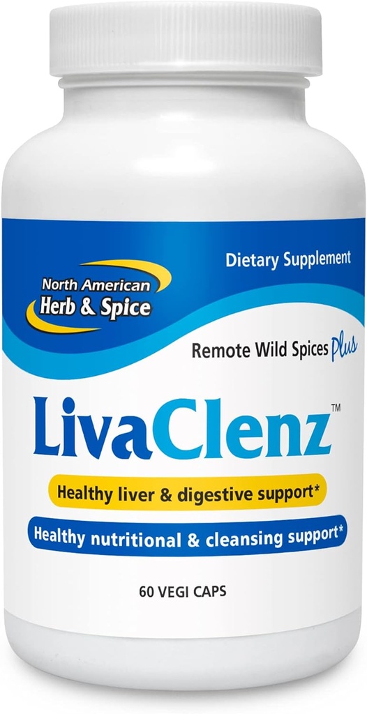 Kuzey Amerika Herb ve Spice, Livaclenz Capsules, 60-Count