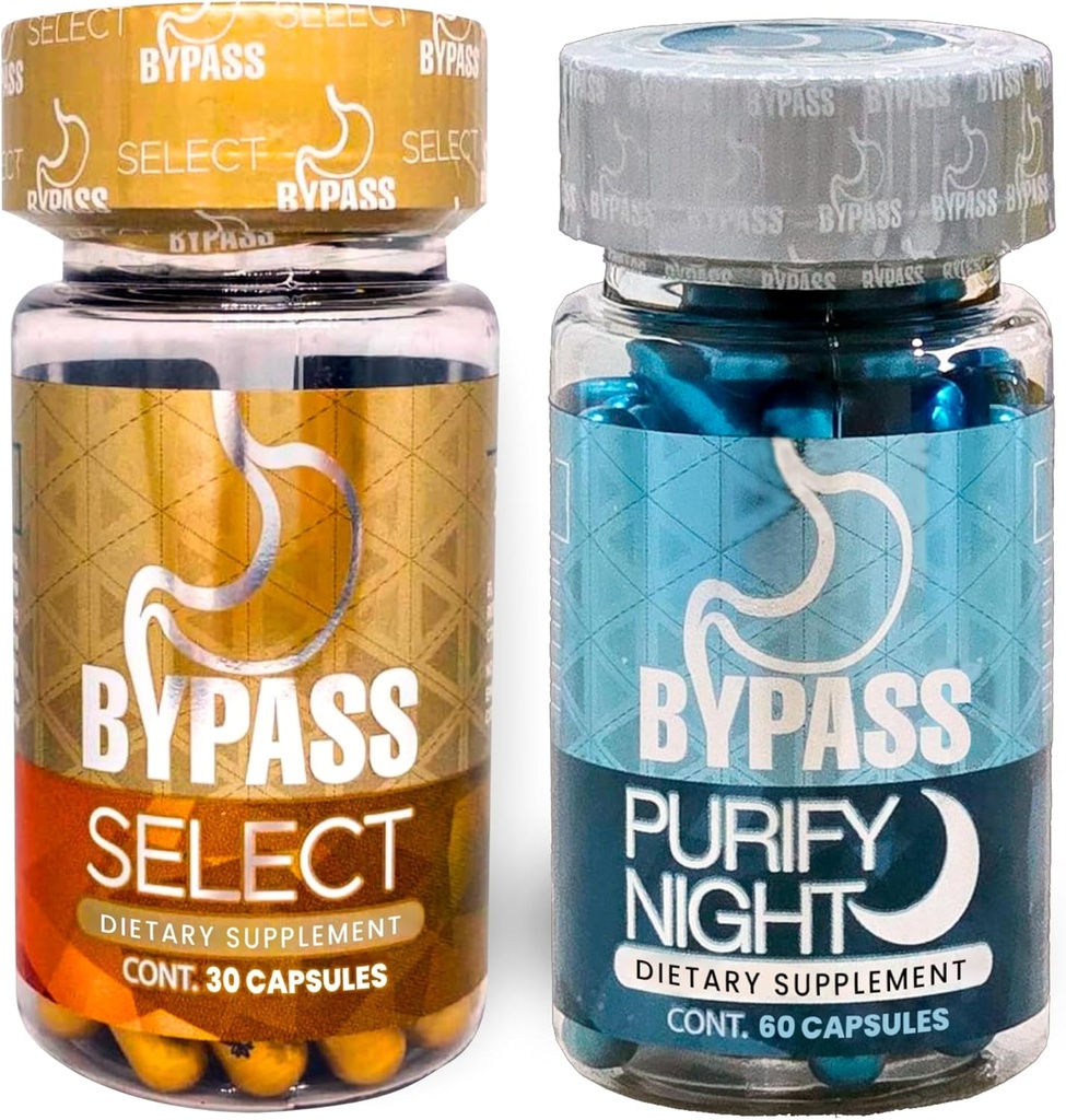 Genric Bypass Duo Select & PURIFY - Quemá grasa de día y de Noche (30caps) - (60caps) - Blue ve Gold