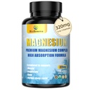 5-in-1 Magnezyum Kompleksi | Glycinate, Malate, Citrate... | Uyku, Kas Rahatlama ve Enerji Metabolism | High Abxia | Vegan, Non-GMO | 120 Capsules