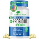 Dünya Kadınlar ve Erkekler ve Çocuklar için Sunbiyotikler - Pearl-Shaped Probiyotik & Prebiyotiks with BIO-Tract®, 4 Milyar CFU, Gut Health Support (60-Day Supply)