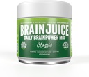 BrainJuice Nootropics Brain Support Supplement, Gluten Free Powder for Energy and Focus, Drink Mix with L Theanine, Alpha GPC, Vitamin B, Organic Green Tea Extract Caffeine, Classic, 15 Servings