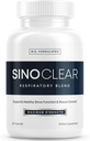 SinoClear Lung Detox & Sinus Basınç Yardımı Tamam (60 Caps): Temiz ve Doğal Nasal Decongestant, Sinus Relief, & Lung Cleanse Assembly - NAC, Andrographis, & Thyme Leaf - GMO-Free & Made in USA