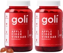 Goli Beslenme Supplement, Apple Cider Vinegar Gummy Vitamins Beslenme, 60 Kontun 2 Paketi