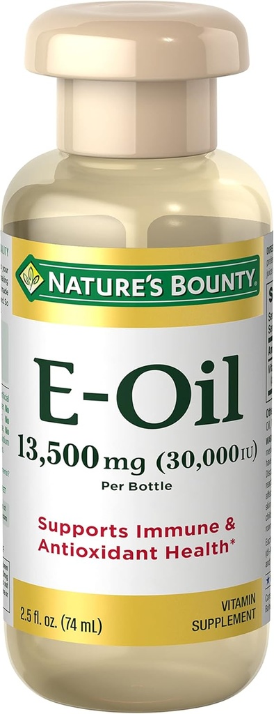 Nature's Bounty Vitamin E Oil, Supports Immune & Antioksi, 30,000IU Vitamin E, Topical veya Oral, 2.5 Oz Oz Oz Oz