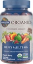 Life Organics Men 40+ Gummy Vitamins - Berry - sertifikalı Organik, Non-GMO, Vegan, Kosher Complete Multi - Me12, C & D3 - Gluten, Soy & Dairy Free, 120 Gerçek Meyve Gummies