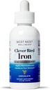 Best Nest Wellness Liquid Iron - Brain Health Support Supplement with Albion Taste-Free Iron - Βοηθάει την ενέργεια και την παραγωγή ερυθρών κυττάρων αίματος - Βιοδιαθέσιμη φόρμουλα σιδήρου - σοκολάτα, 4 fl oz (120 εξυπηρετούν)