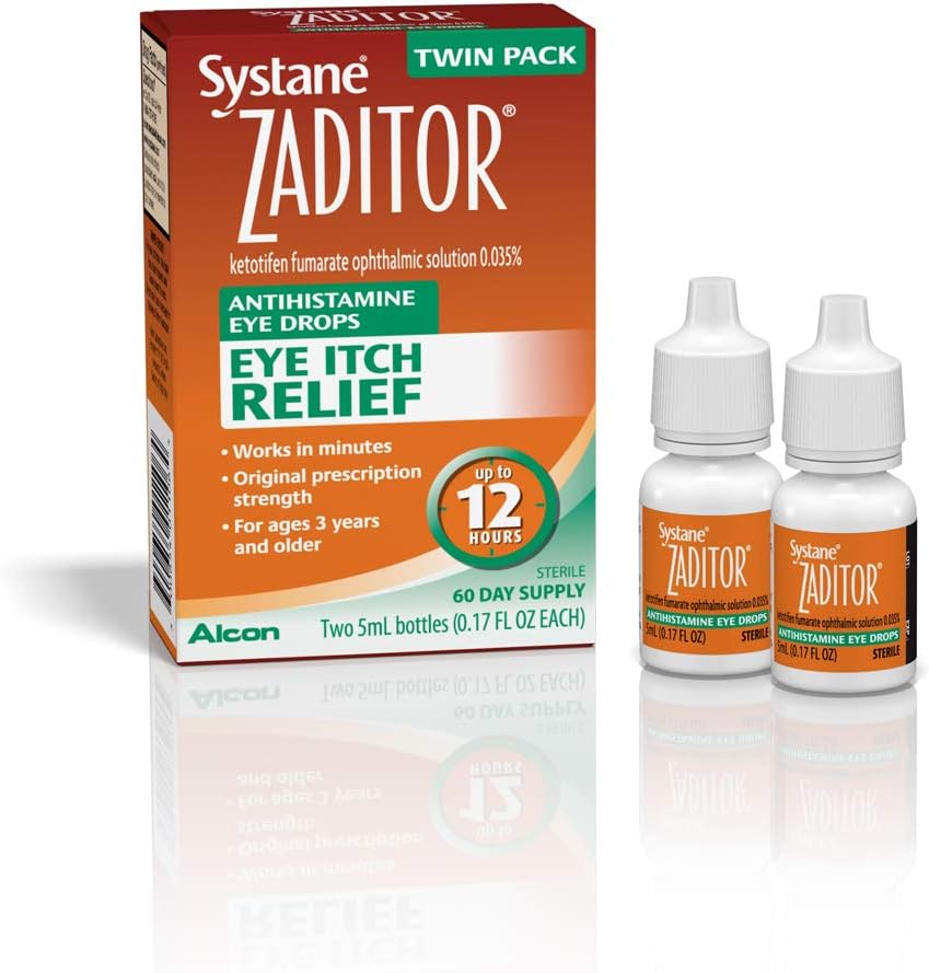 Systane Antihistamin Eye Drops, Twin Pack, 5-mL Her, 0.17 Ounce (Pack of 2)